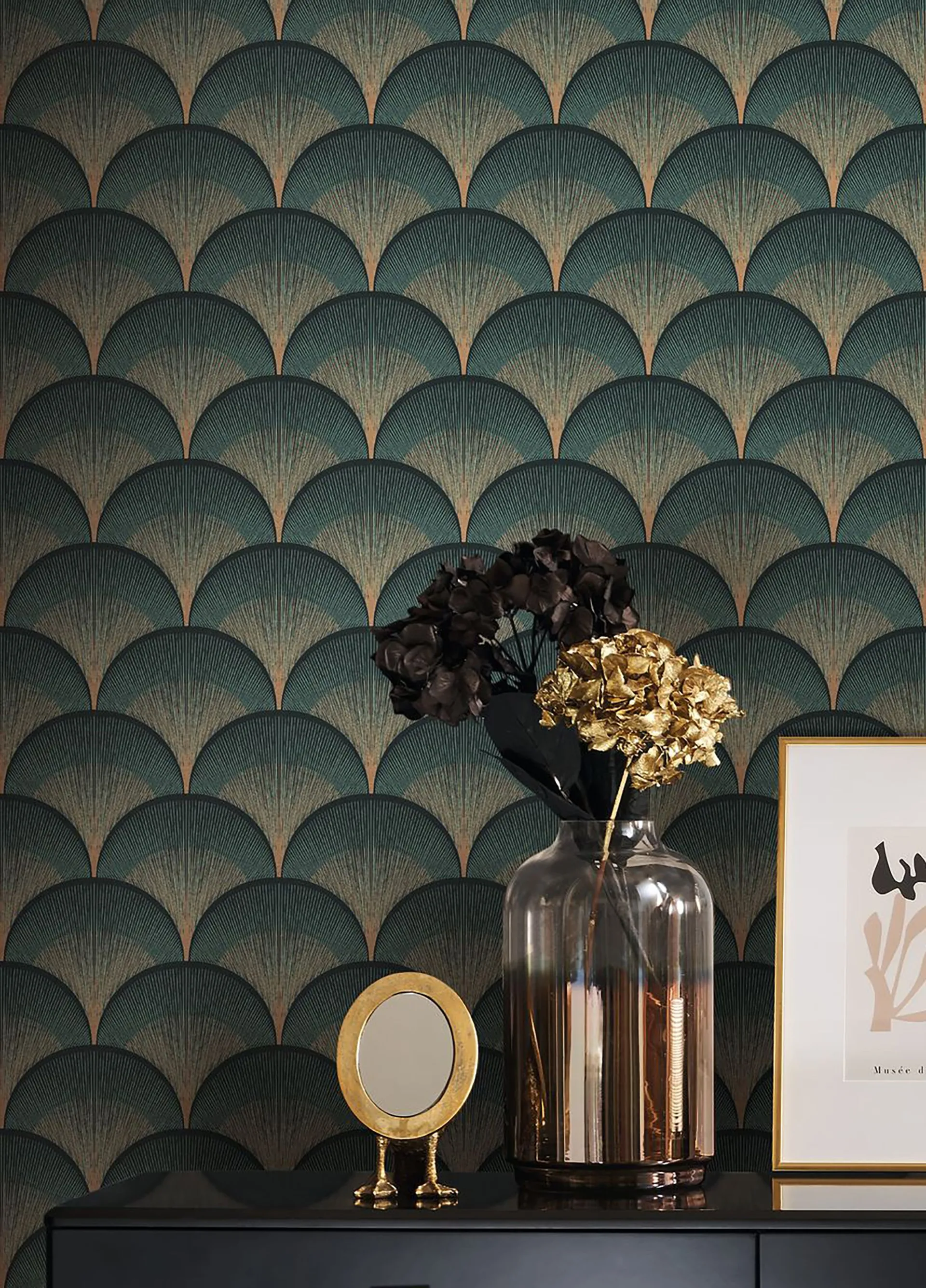 Papel de Parede Escamas Art Déco